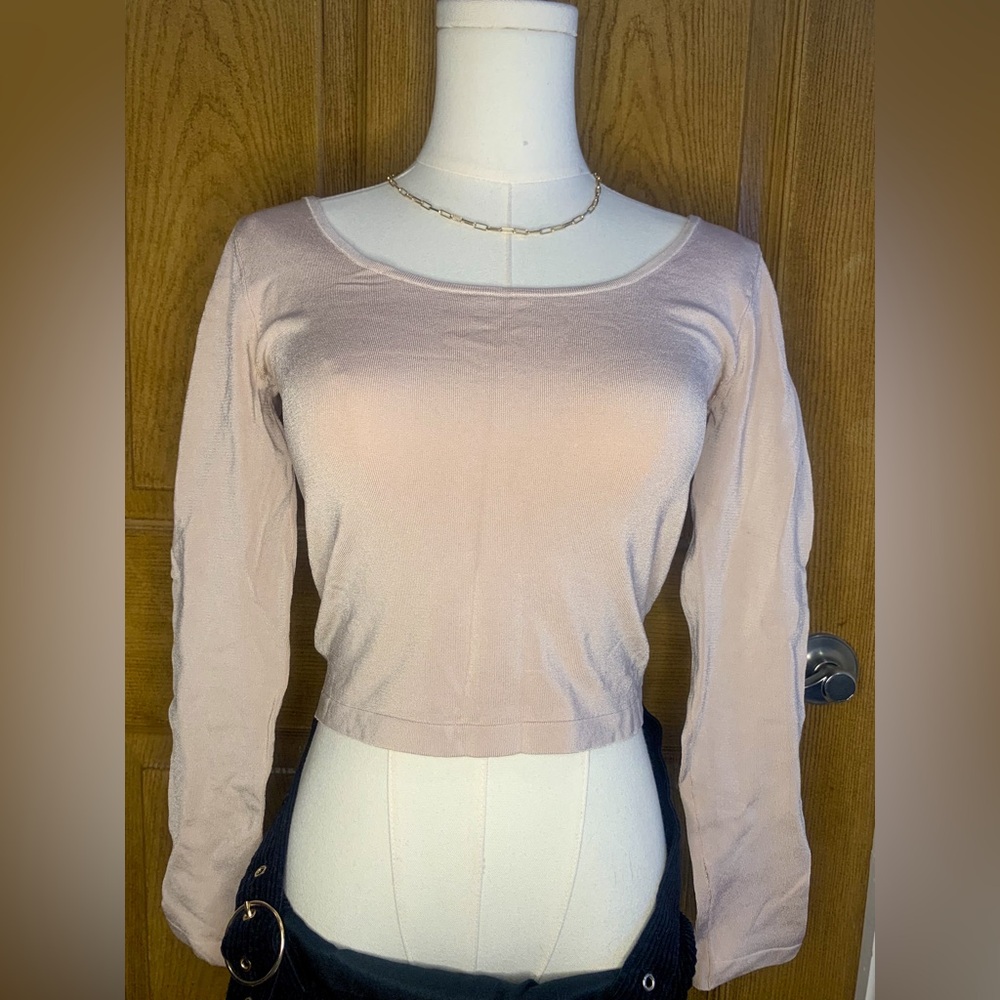 Babaton Nude Long Sleeve Top